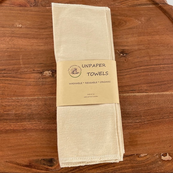 Unpaper towels 100% Cotton Flannel, 1 pack, 10 in a pack, NWOT - Picture 3 of 7